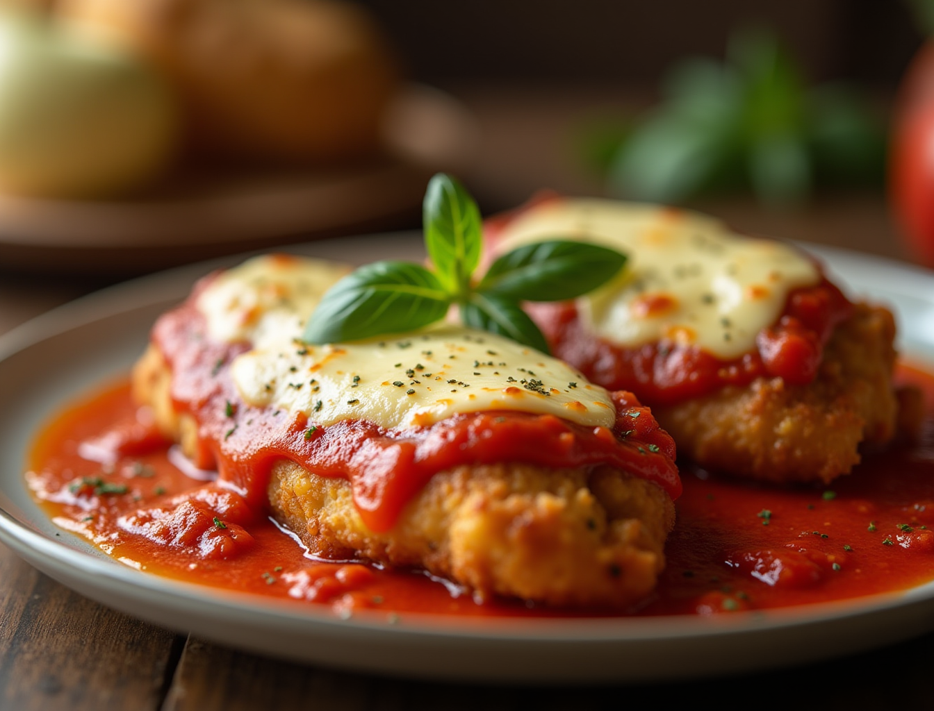 Air Fryer Chicken Parmesan (Crispy Coating, Melty Cheese, 20 Minutes)