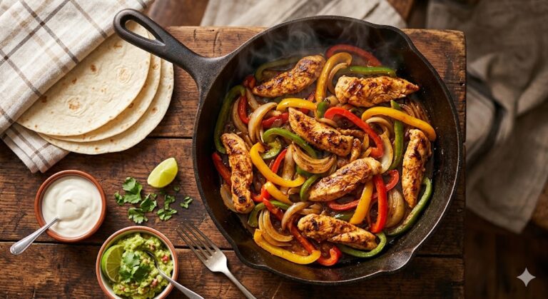 Air Fryer Chicken Fajitas: Peppers, Onions, and All