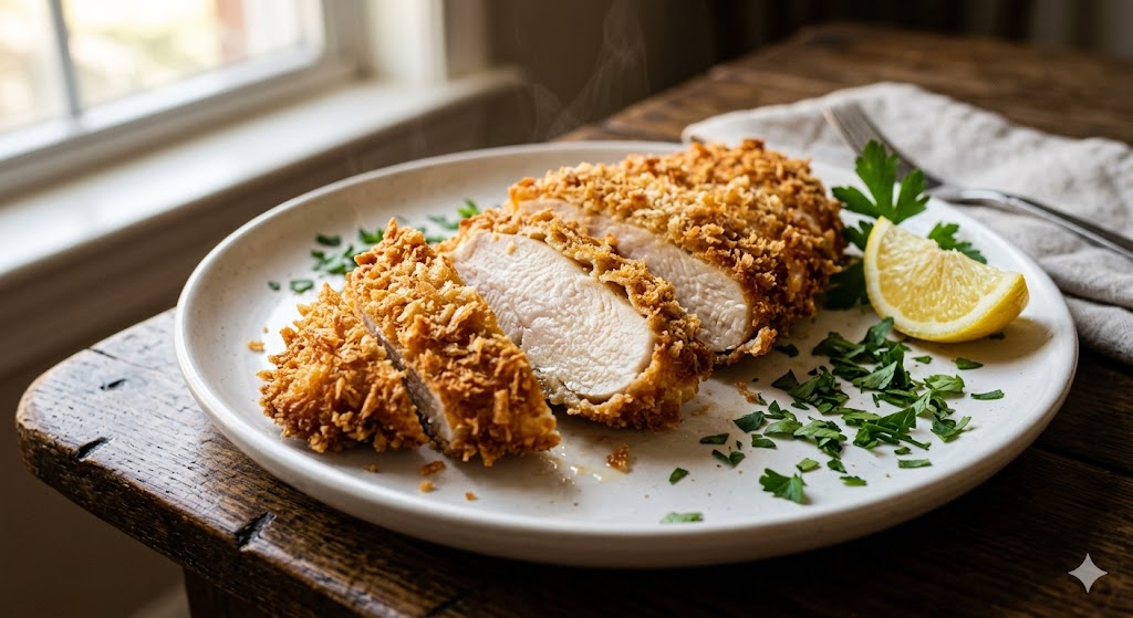 Air Fryer Panko Chicken: Extra Crispy Breaded Cutlet
