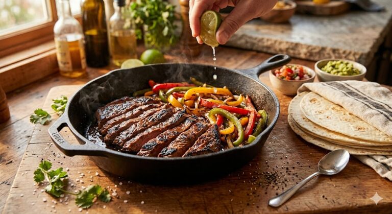 Air Fryer Steak Fajitas: Sliced and Seasoned Right