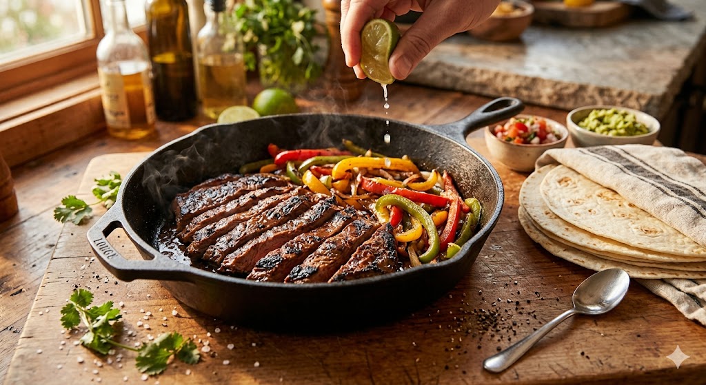 Air Fryer Steak Fajitas: Sliced and Seasoned Right