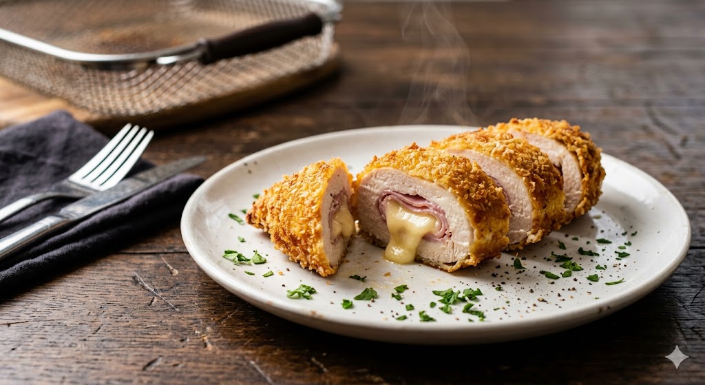 Air Fryer Chicken Cordon Bleu: Stuffed and Crispy