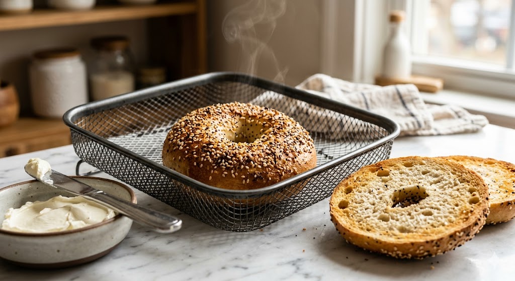 Air Fryer Bagels: Toast or Bake from Scratch