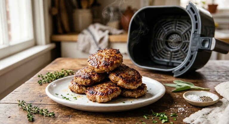 Air Fryer Sausage Patties: Crispy Edges in 10 Minutes